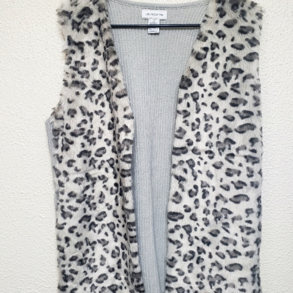 Liz Claiborne Leopard Vest